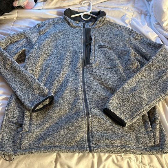 Columbia Men’s Grey Quarter Zip Sweater Size XL - Picture 2 of 6